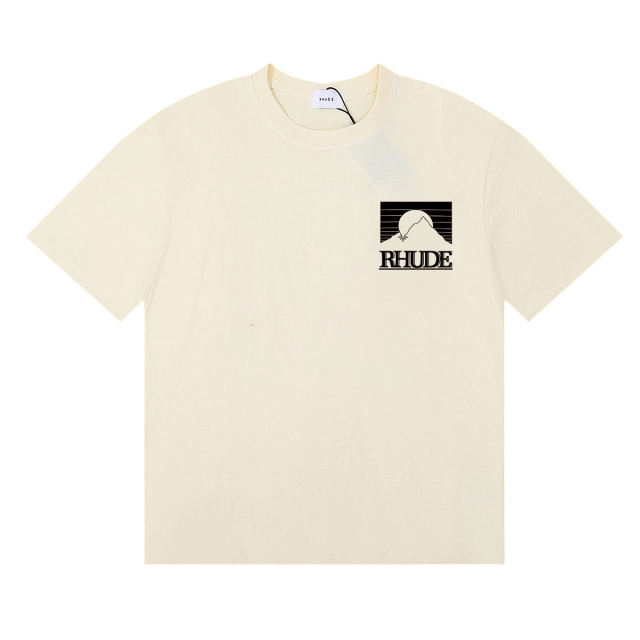 Contrasting color sunset print Tee 3 colors 29355903
