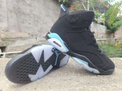 [plus-size shoes] Air Jordαn 6's Retro Classic Street Style Breathable Perforated Black UNC Blue Transparent Outsole Casual Sports Shoes 29322768