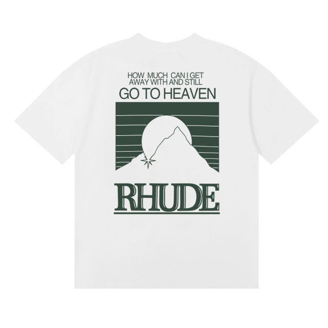 Green letter sunset print Tee 3 colors 29356402