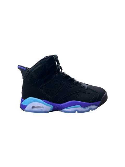 [plus-size shoes] Air Jordαn 6's Aqua Retro Black Purple Light Blue High Top Basketball Sneakers 29322789