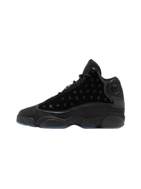 [plus-size shoes] Air @j13 Cap and Gown Black Cat Patent Leather Black GS Cushioned Support High-Top Basketball Shoes 29324249
