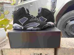 Copy [plus-size shoes] Air Jordαn 6's Air Cushion Shock Absorbing Black Grey Outline High Top Basketball Sneakers 29322801