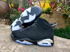 [plus-size shoes] Air Jordαn 6's  Metallic Silver Air Cushion Shock Absorbing Black Silver High Top Basketball Sneakers 29322839