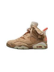[plus-size shoes] Air Jordαn 6's British Khaki Side Pocket Air Cushion Shock Absorbing Khaki Suede High Top Basketball Sneakers 29322822