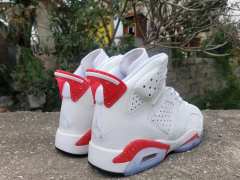 [plus-size shoes] Air Jordαn 6's Red Oreo Retro Air Cushion White Red Speckled Crystal Outsole High Top Basketball Sneakers 29322809