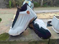 [plus-size shoes] Air Jordαn 14 Retro White Copper Black Breathable Cushioned Vintage Basketball Shoes 29323036