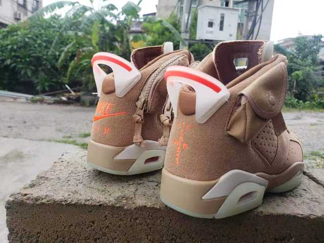 [plus-size shoes] Air Jordαn 6's British Khaki Side Pocket Air Cushion Shock Absorbing Khaki Suede High Top Basketball Sneakers 29322822