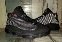 [plus-size shoes] Air @j13 Retro Black Red Blue Edition Breathable Dot Mesh Upper Vintage Basketball Shoes 29324197
