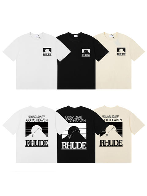 Contrasting color sunset print Tee 3 colors 29355903