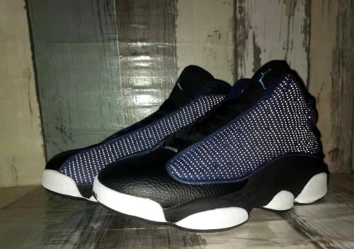 [plus-size shoes] Air Jordαn 13 Brave Blue 3M Retro Navy Blue Mesh Upper Shock Absorbing Basketball Shoes 29323931