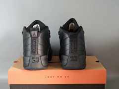 [plus-size shoes] Air Jordαn 12 Retro Triple Black Genuine Leather Shock Absorbing High Top Basketball Shoes 29284085