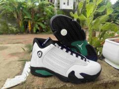 [plus-size shoes] Air Jordαn 14 Cowhide Cushioned Anti-Slip Wear-Resistant White Black Green Vintage Basketball Shoes 29323013