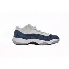 [plus-size shoes] Air Jordαn 11 Low Low White Grey Snakeskin Print Panel Retro Basketball Sneakers 2 colors 29225424