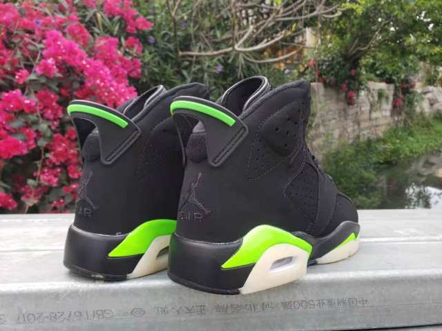[plus-size shoes] Air Jordαn 6's Electric Green Air Cushion Shock Absorbing Black Volt Green Glow In The Dark Outsole High Top Basketball Sneakers 29322848