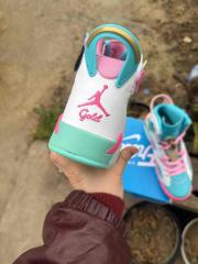 [plus-size shoes] Air Jordαn 6's Doernbecher Air Cushion Detachable Patch Pink White Mint Green High Top Basketball Sneakers 29322778