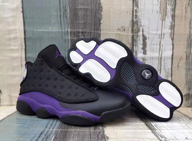 [plus-size shoes] Air Jordαn 13 Retro OG Classic Black Court Purple Shock Absorbing Basketball Shoes 29323965