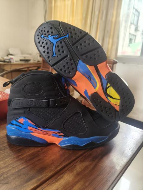 [plus-size shoes] Air Jordαn 8  Retro South Beach White Grey Teal Pink Buckle Strap Shock Absorbing Anti Slip High Top Basketball Shoes 2 colors 29247304