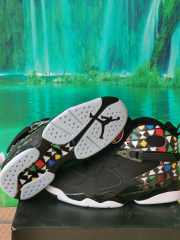 [plus-size shoes] Air Jordαn 8 Quai 54 Multicolor Triangle Graphic Unisex Mesh Leather High Top Basketball Shoes 2 colors 29247312