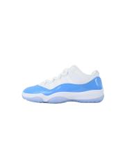 [plus-size shoes]Jordαn 11 Low-top North Carolina Blue Real Carbon Full-Grain Leather Basketball Sneakers 29030381