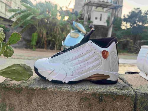 [plus-size shoes] Air Jordαn 14 Retro White Copper Black Breathable Cushioned Vintage Basketball Shoes 29323036