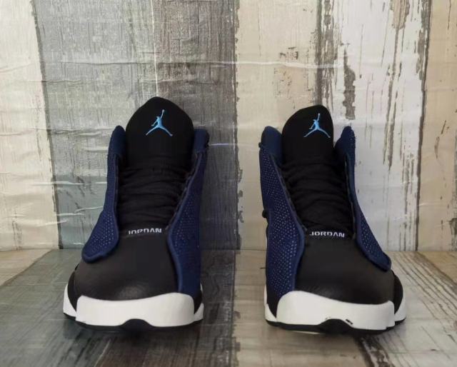 [plus-size shoes] Air Jordαn 13 Brave Blue 3M Retro Navy Blue Mesh Upper Shock Absorbing Basketball Shoes 29323931