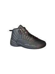[plus-size shoes] Air Jordαn 12 Retro Triple Black Genuine Leather Shock Absorbing High Top Basketball Shoes 29284085