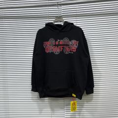Red Rust Mechanic Gear Overlay Text Slogan Back Vertical Stacked Metal Bolt Letter Print Fleece Hoodie 29355902