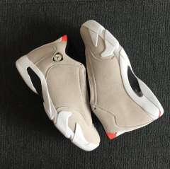[plus-size shoes] Air Jordαn 14 Desert Sand Two-Layer Suede Anti-Slip Lightweight Desert Gray Mid-Top Vintage Basketball Shoes 29322932