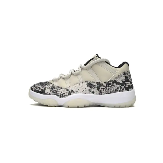 [plus-size shoes] Air Jordαn 11 Low Low White Grey Snakeskin Print Panel Retro Basketball Sneakers 2 colors 29225424