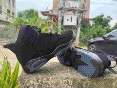 [plus-size shoes] Air Jordαn 6's Retro Suede Upper Air Cushion Shock Absorbing Triple Black High Top Basketball Sneakers 29322774