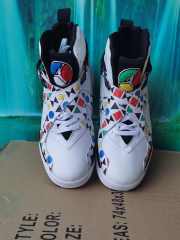 [plus-size shoes] Air Jordαn 8 Quai 54 Multicolor Triangle Graphic Unisex Mesh Leather High Top Basketball Shoes 2 colors 29247312
