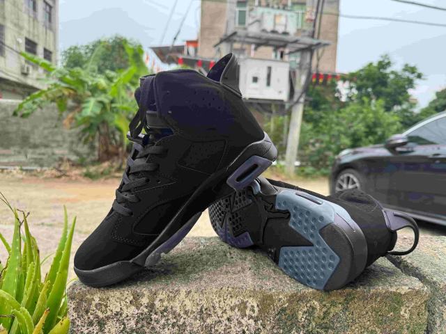 [plus-size shoes] Air Jordαn 6's Retro Suede Upper Air Cushion Shock Absorbing Triple Black High Top Basketball Sneakers 29322774