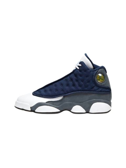 [plus-size shoes] Air Jordαn 13 Retro  Flint Grey  Navy Blue Unisex GS Cushioned High-Top Basketball Shoes 29324246