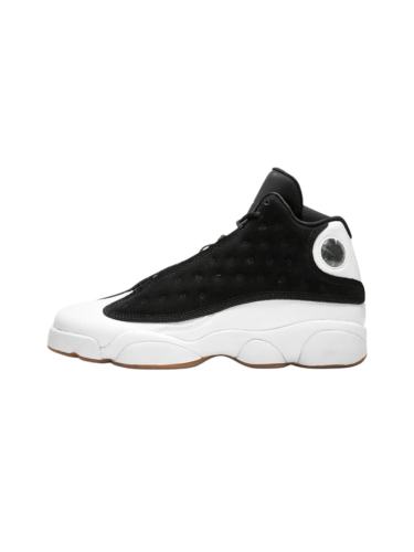 [plus-size shoes] Air Jordαn 13 Retro Black White Gum GS Unisex Black and White Mid-top Basketball Shoes 29323942