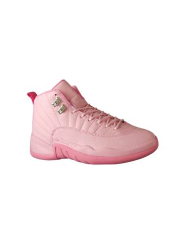 [plus-size shoes] Air Jordαn 12 Retro Monotone Full Pink Pebbled Leather Shock Absorbing High Top Basketball Shoes 29284152