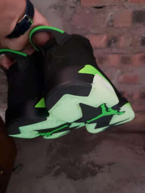 [plus-size shoes] Air Jordαn 6's Electric Green Air Cushion Shock Absorbing Black Volt Green Glow In The Dark Outsole High Top Basketball Sneakers 29322848