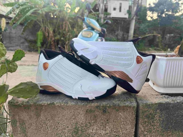 [plus-size shoes] Air Jordαn 14 Retro White Copper Black Breathable Cushioned Vintage Basketball Shoes 29323036