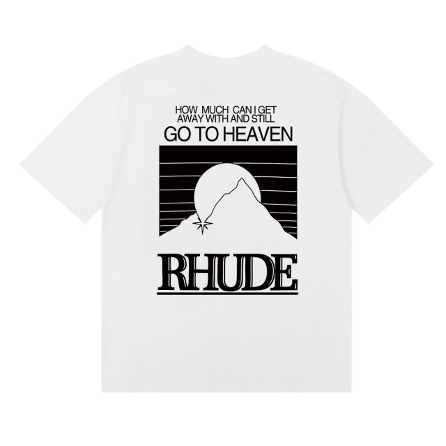 Contrasting color sunset print Tee 3 colors 29355903