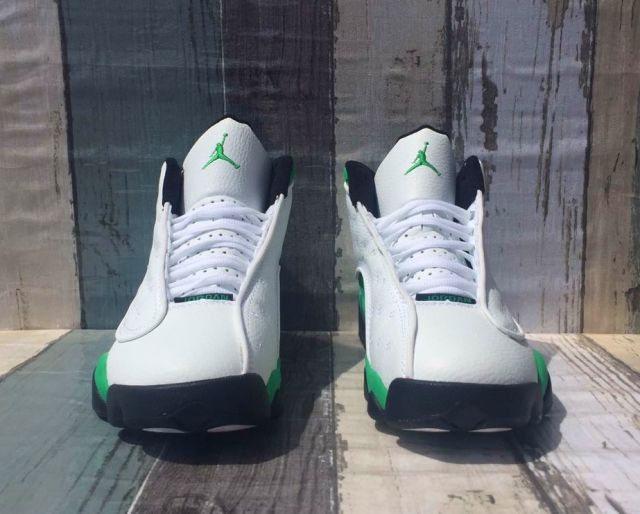 [plus-size shoes] Air Jordαn 13 Lucky Green GS Cushioned White and Green High-Top Vintage Basketball Shoes 29324231
