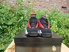 [plus-size shoes] Air Jordαn 14 Retro Gym Red Bulls Men's Black and Red Mid-Top Vintage Basketball Shoes 29323034