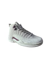 [plus-size shoes] Air Jordαn 12 Retro Off White Burgundy Speckled Print Leather Shock Absorbing High Top Basketball Shoes 29284102
