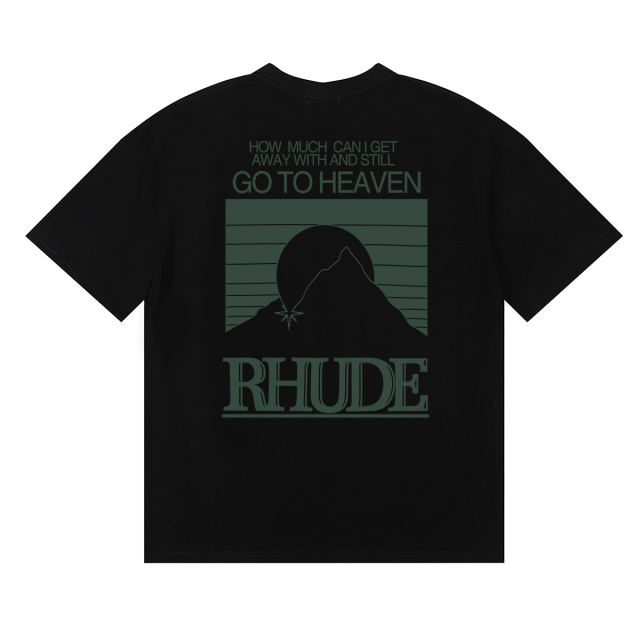 Green letter sunset print Tee 3 colors 29356402