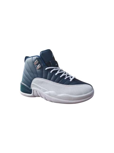 [plus-size shoes] Air Jordαn 12 Retro Navy Obsidian White Genuine Leather Shock Absorbing High Top Basketball Shoes 29284089
