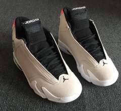 [plus-size shoes] Air Jordαn 14 Desert Sand Two-Layer Suede Anti-Slip Lightweight Desert Gray Mid-Top Vintage Basketball Shoes 29322932