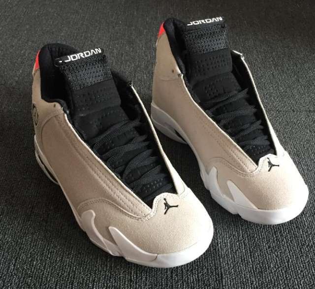 [plus-size shoes] Air Jordαn 14 Desert Sand Two-Layer Suede Anti-Slip Lightweight Desert Gray Mid-Top Vintage Basketball Shoes 29322932