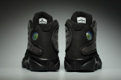 [plus-size shoes] Air @j13 Retro 3M Black Cat Black Unisex GS Mid-Top Basketball Shoes 29324253