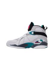 [plus-size shoes] Air Jordαn 8  Retro South Beach White Grey Teal Pink Buckle Strap Shock Absorbing Anti Slip High Top Basketball Shoes 2 colors 29247304