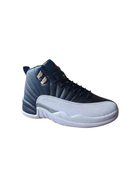 [plus-size shoes] Air Jordαn 12  Retro Playoffs Black White Pebbled Leather Metal Lace Buckle Shock Absorbing High Top Basketball Shoes 29284076