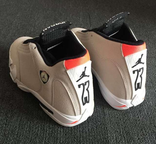 [plus-size shoes] Air Jordαn 14 Desert Sand Two-Layer Suede Anti-Slip Lightweight Desert Gray Mid-Top Vintage Basketball Shoes 29322932