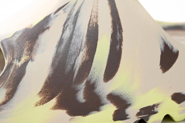 A Y**zy Slide Enflame Oil Painting Ink Yellow FZ5899